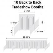 Trade Show Booth Package - 10 "Back-to-Back" Trade Show Booths