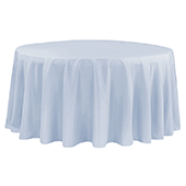 108" Round 200 GSM Polyester Tablecloth - Dusty Blue