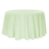 108" Round 200 GSM Polyester Tablecloth - Sage Green