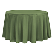 108" Round 200 GSM Polyester Tablecloth - Willow