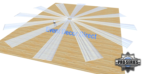 12-Panel 30ft Ceiling Draping Kit