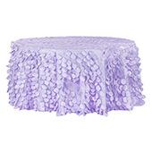 Large Petal Gatsby Circle - Round Tablecloth - 120" - Lavender