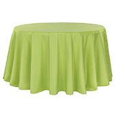 120" Round 200 GSM Polyester Tablecloth - Apple Green