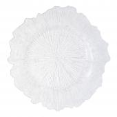 Plastic Reef Charger Plate 13" - Clear - 24 Pieces