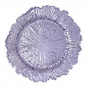 Plastic Reef Charger Plate 13" - Lavender - 24 Pieces