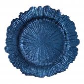 Plastic Reef Charger Plate 13" - Navy - 24 Pieces