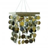 DecoStar™ 2-Tier PVC Silver Chandelier