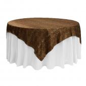 Sleek Satin Tablecloths 72" Square - Leopard Design