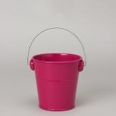 Decostar™ "Metal Pail Bucket 4¼"" -  24 Pieces - Fuchsia