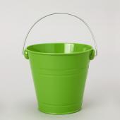 Decostar™ Metal Pail Bucket 5½ "- Apple Green - 12 Pieces
