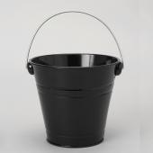 Decostar™ Metal Pail Bucket 5½ "- Black - 12 Pieces