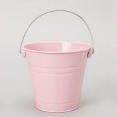 Decostar™ Metal Pail Bucket 5½ "- Pink - 12 Pieces