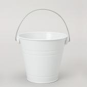 Decostar™ Metal Pail Bucket 5½ "- White - 12 Pieces