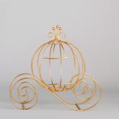 Decostar™ Metal Pumpkin Carriage 12¼" - Gold