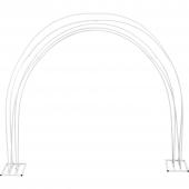 DECOSTAR™ 9 ft 10" x 8 ft 3" Metal Arch 5 Layer - White