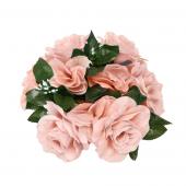 Decostar™Large Flower Candle Rings 9" - 12 Pieces - Blush