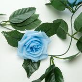 Decostar™ Artificial Rose Garland 78" Blue