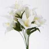 Decostar™ Artificial Tiger Lily Bouquet 22" White
