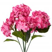 Decostar™ Artificial Hydrangea Bouquet 22½" Fuchsia