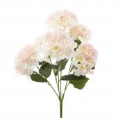 Artificial Hydrangea Bouquet 22½" Ivory Pink