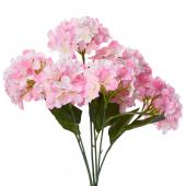 Decostar™ Artificial Hydrangea Bouquet 22½" Pink