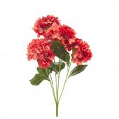 Artificial Hydrangea Bouquet 22½" Red