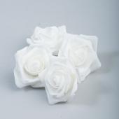Decostar™ Foam Rose 2" - 12 Roses - White
