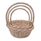 Decostar™ Wicker Baskets 3pc/set - Natural
