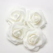 Decostar™ Foam Rose 2 3/8" - 50 Piece Bag - White