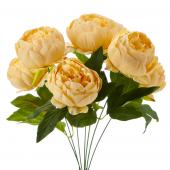 Artificial English Rose Bunch 18½" Peach