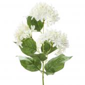 Artificial Hydrangea Type Flower Bunch 35" White