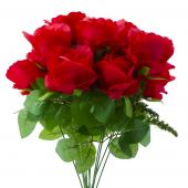 Artificial Rose Bunch Red