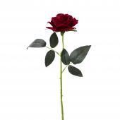 Artificial Single Rose 19½" - Red