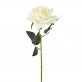 Artificial Single Rose 19½" - White