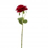 Artificial Single Rose 27" - Red
