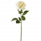 Artificial Single Rose 27" - White