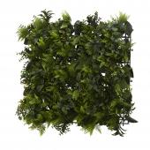 Artificial Mixed Greenery Mat 18" x 18" - Dark Green