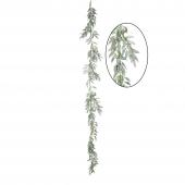 Artificial Weeping Willow Garland 72" - Frost Green
