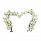 10 Foot Artificial Grand Heart Arch Tree - White