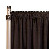 Fire Velvet (IFR) Drape w/ Sewn Rod Pocket - Black