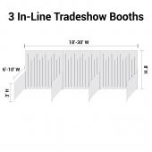 Trade Show Booth Package - 3 "In Line" Trade Show Booths