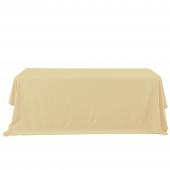 Economy Rectangle Polyester Table Cover  90" x 132" - Ivory