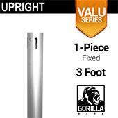 Valu Series - 3ft 1.5" Fixed Upright w/Chrome Cap