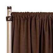 Fire Velvet (IFR) Drape w/ Sewn Rod Pocket - Brown