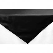 Sleek Satin Tablecloths 54" Square - Black