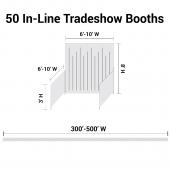 Trade Show Booth Package - 50 "In Line" Trade Show Booths