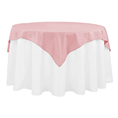 54" Square 200 GSM Polyester Tablecloth / Overlay - Dusty Rose/Mauve