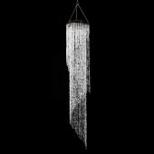 Decostar™ Crystal Iridescent Diamond Cut Beaded Spiral Chandelier 48"