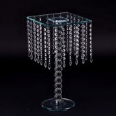 Decostar™ Chandelier Real Glass Crystal Cake Stands Cascading 18½"