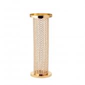 DECOSTAR™ 30in Crystal Cylinder Centerpiece - Gold